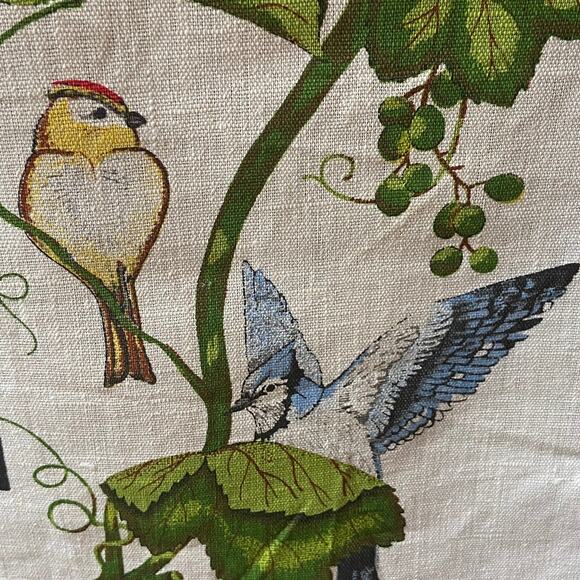 Vtg Case IH Cloth Calendar 1987 Spring Birds Finch Cardinal Blue Jay Wren - Picture 3 of 6